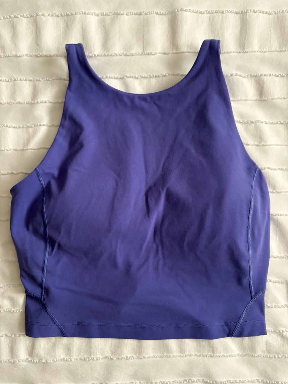Lululemon Cropped Athletic Tank Top in Deep Violet